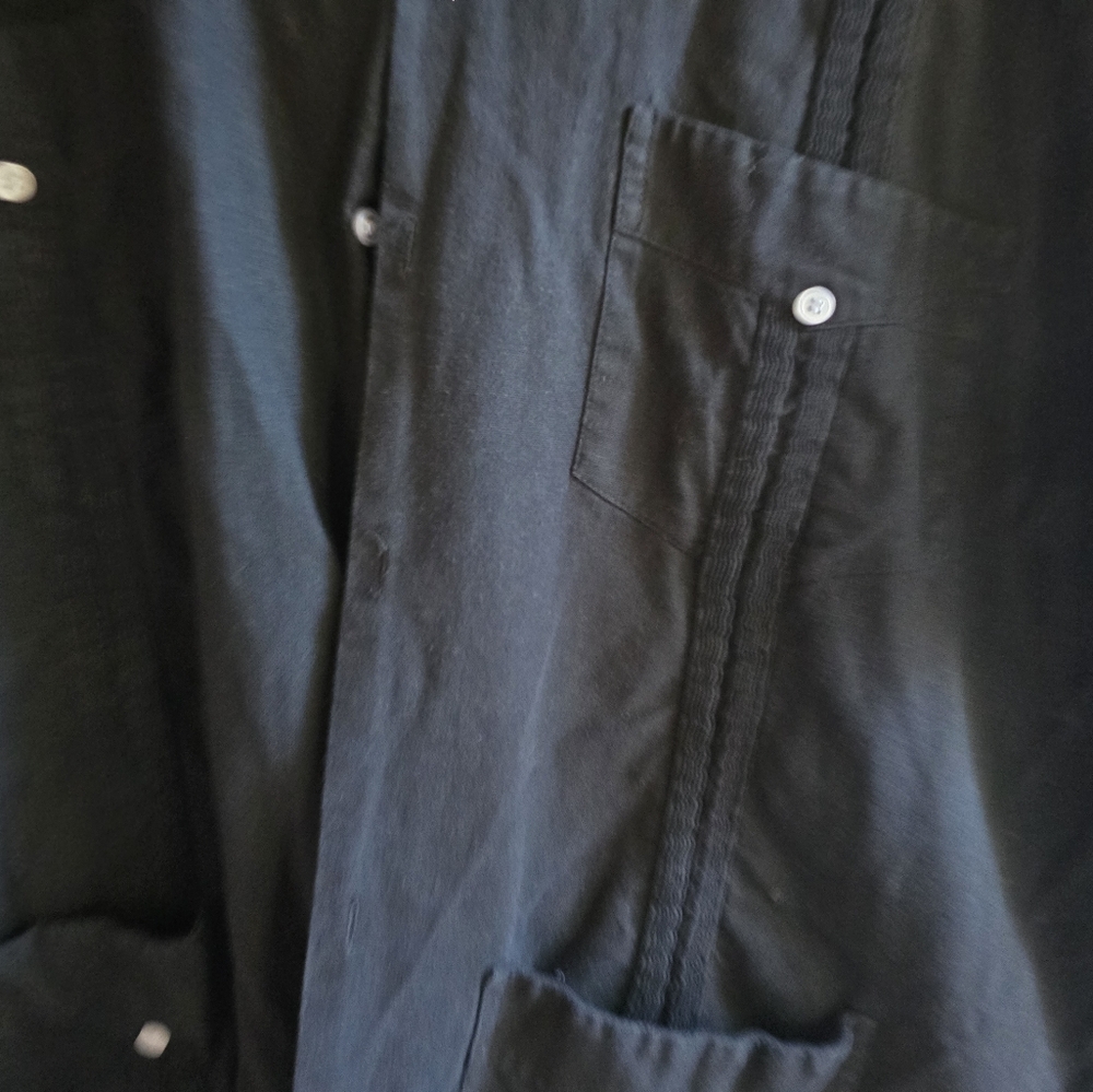 Guayabera Autentica Mens Linen Button Up Top Small View 6